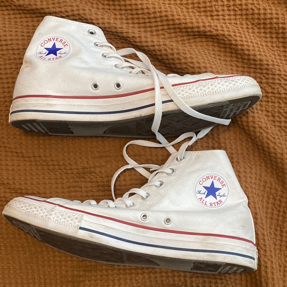 White Hightop Converse
